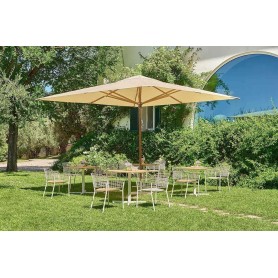 Emu Signoria 400x400cm parasol - hout Emu Signoria 400x400cm parasol - hout