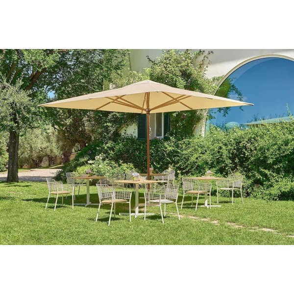 Emu Signoria 400x400cm parasol - hout Emu Signoria 400x400cm parasol - hout