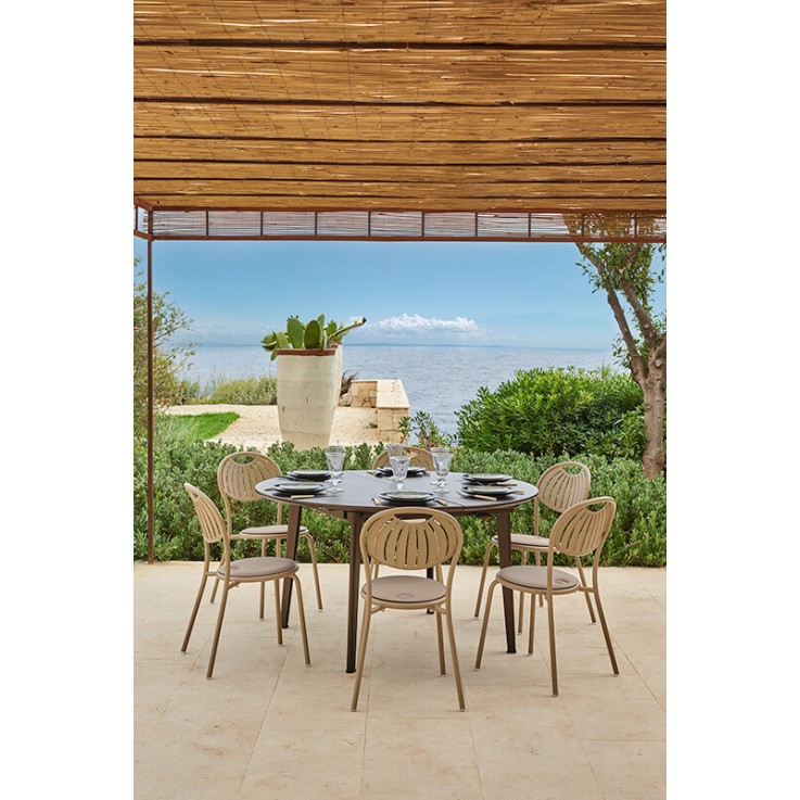 Emu Plus4 tuintafel rond Ø138cm - uitschuifbaar tot 198x138cm