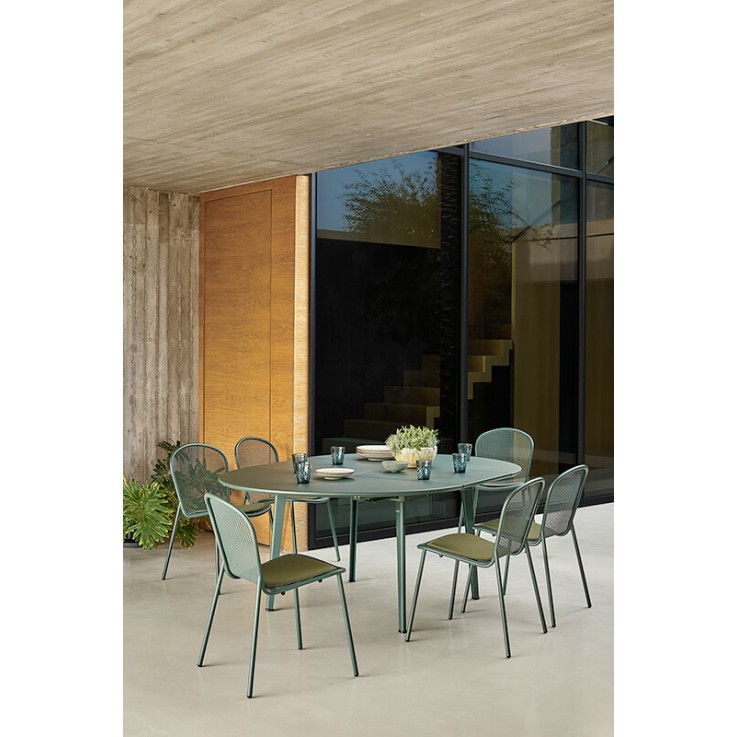 Emu Plus4 tuintafel rond Ø138cm - uitschuifbaar tot 198x138cm