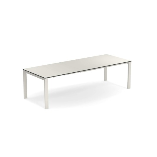 Emu Round tuintafel uitschuifbaar tot 268x100cm - trespa HPL tafelblad