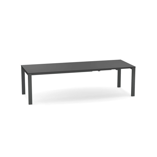 Emu Round tuintafel uitschuifbaar tot 268x100cm - trespa HPL tafelblad