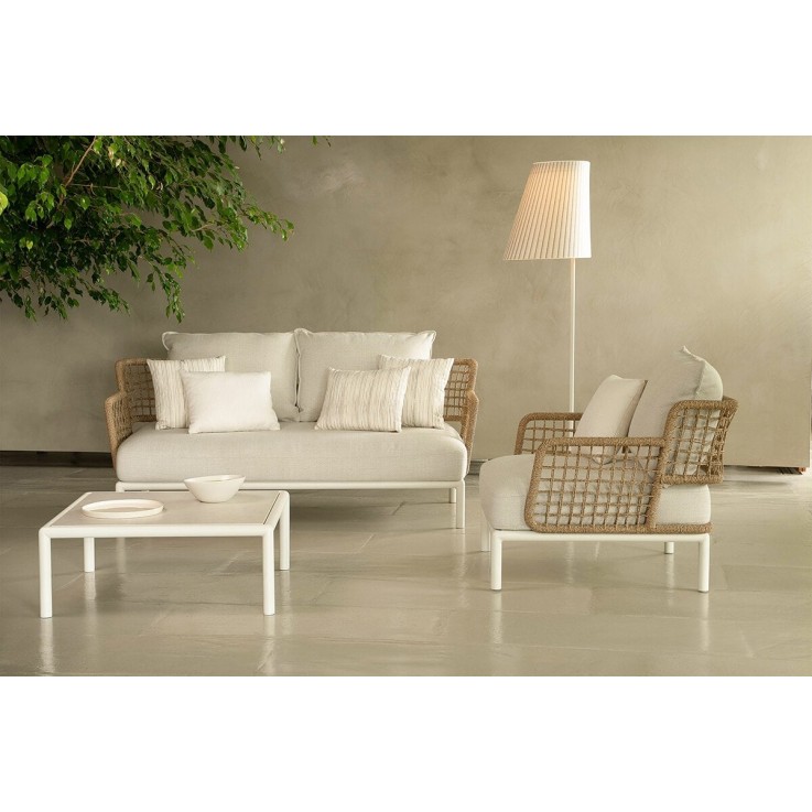 Emu Saint Martin weaving 3-zits loungebank - met luxe buitenkussens Emu Saint Martin weaving 3-zits loungebank - met luxe buitenkussens