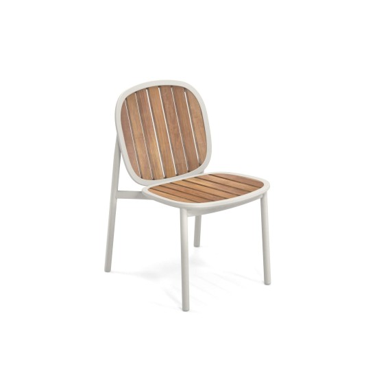 Emu Twins tuinstoel - aluminium met teak