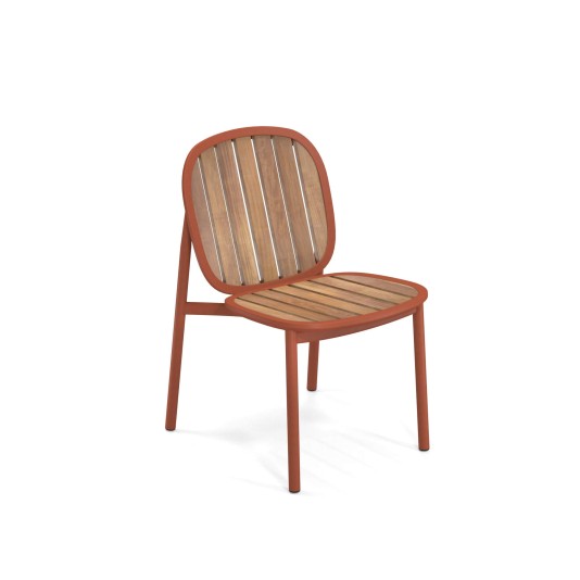 Emu Twins tuinstoel - aluminium met teak