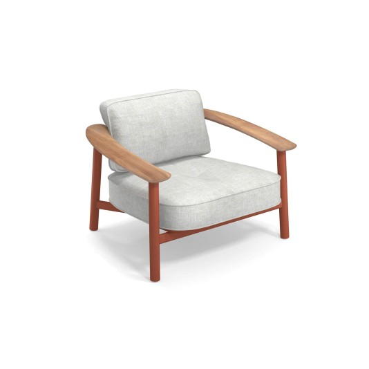 Emu Twins luxe loungestoel - aluminium met teak