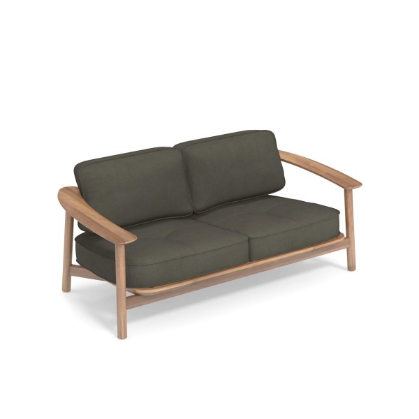 Emu Twins 2-zits loungebank - teakhout