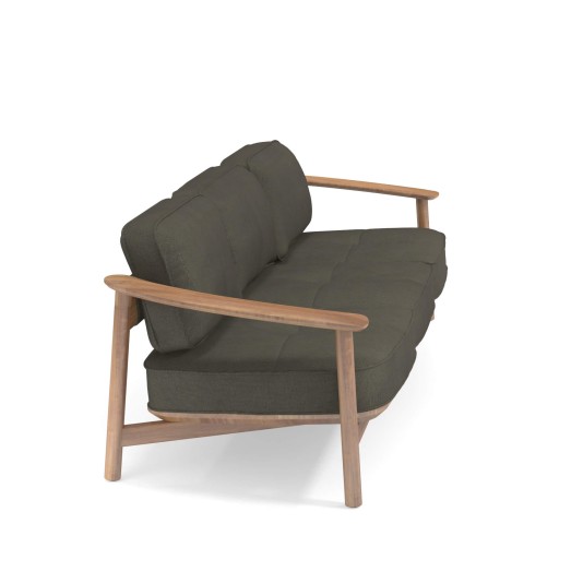 Emu Twins 3-zits loungebank - teakhout