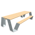 Extremis Hopper picnic 300cm - houten tafelblad