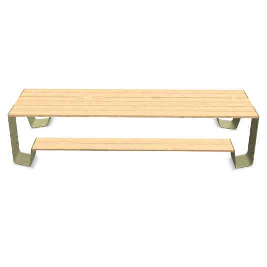 Extremis Hopper picnic 360cm - houten tafelblad