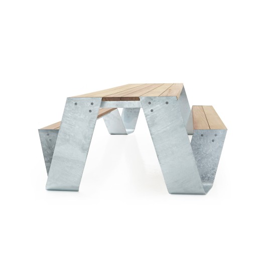 Extremis Hopper picnic 300cm - houten tafelblad