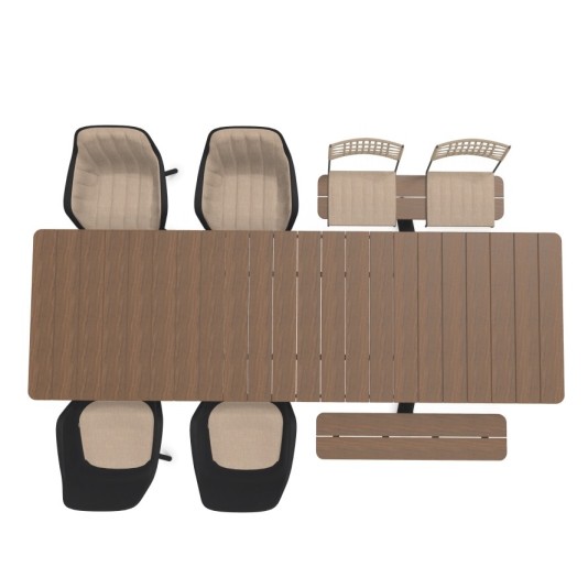 Extremis Panigiri Combo met Captains chairs en luxe kussens - showmodel