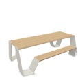 Extremis Hopper picnic 240cm - Iroko blad en aluminium frame - showmodel Extremis Hopper picnic 240cm - Iroko blad en aluminium frame - showmodel