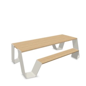 Extremis Hopper picnic 240cm - Iroko blad en aluminium frame - showmodel