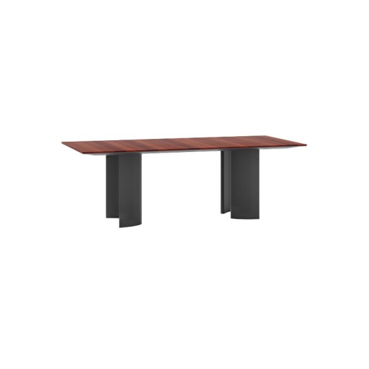 Fast Naca tuintafel rechthoekig - lavasteen blad - 220x100cm