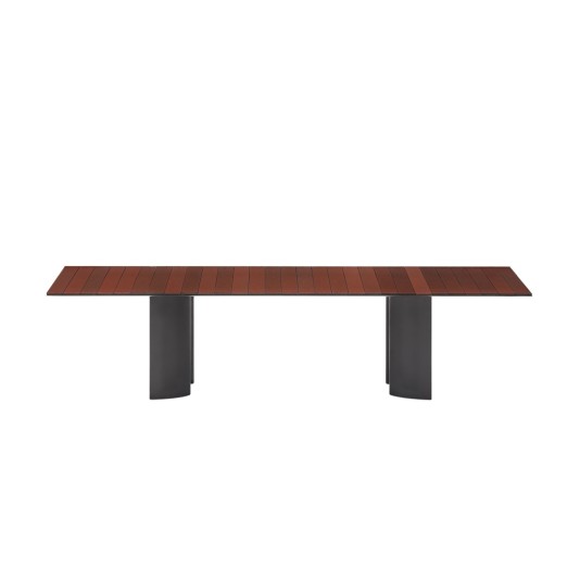 Fast Naca tuintafel rechthoekig - lavasteen blad - 300x100cm