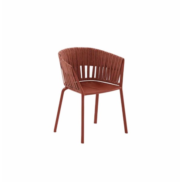 Fast Ria tuinstoel met armleuningen - volledig geweven