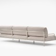 Fast Roè 3-zits loungebank van aluminium – luxe outdoor design bank