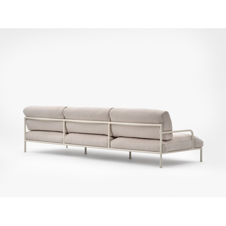 Fast Roè 3-zits loungebank van aluminium – luxe outdoor design bank
