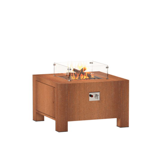 FORNO Brann Cortenstalen Gashaard - 80x80x50cm
