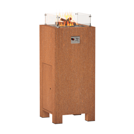 FORNO Brann Cortenstalen Gashaard - 55x55x120cm