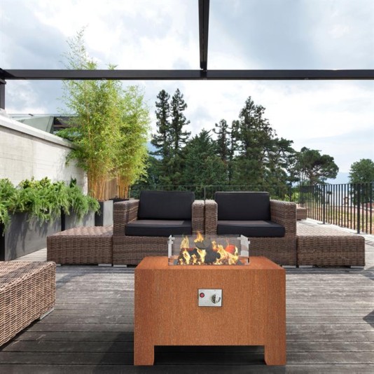 FORNO Brann Cortenstalen Gashaard - 55x55x120cm