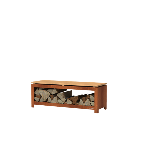 FORNO Houtopslag bank - 120cm