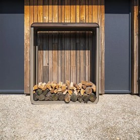 FORNO Serra Aluminium Houtopslag - 100x40x180cm