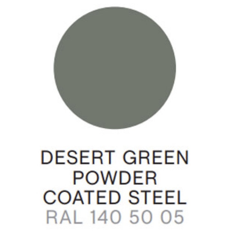 Hay Balcony tafel 144x76cm met 4 armchairs - desert green