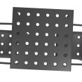 Hay Balcony vierkante tafel 75x76cm met 2 armchairs - antraciet Hay Balcony vierkante tafel 75x76cm met 2 armchairs - antraciet