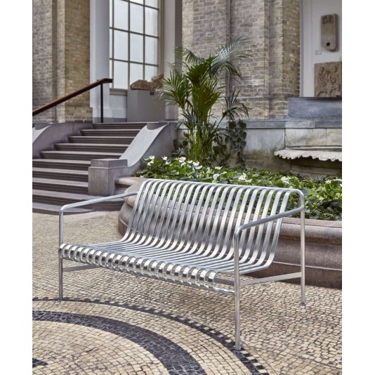 Hay Palissade loungebank - Hot Galvanised