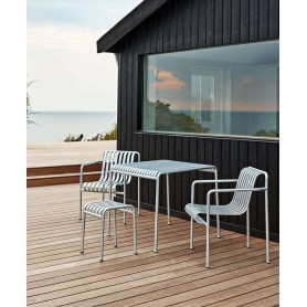 Hay Palissade vierkante tuintafel 80x80cm - Hot Galvanised