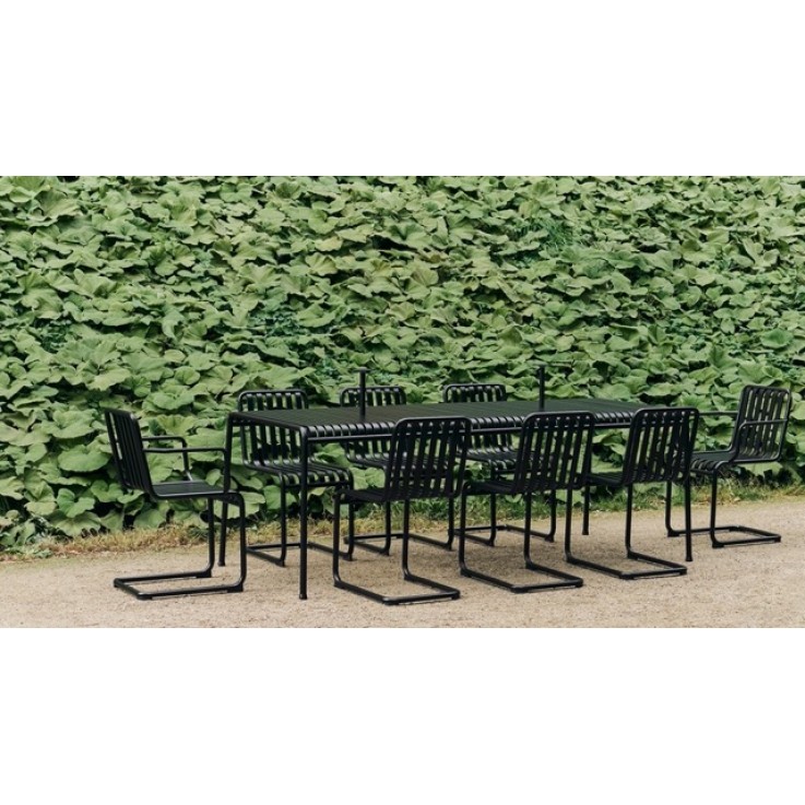 Hay Palissade tuintafel 220x90 cm stalen design eettafel buiten