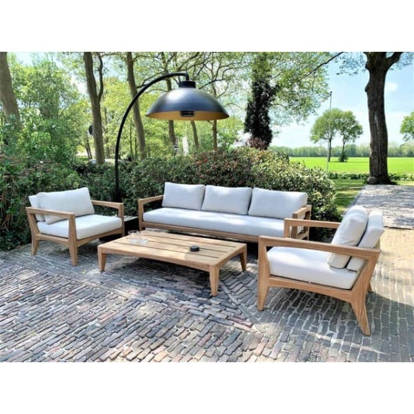 Heatsail Dome terrasheater met verlichting - staand