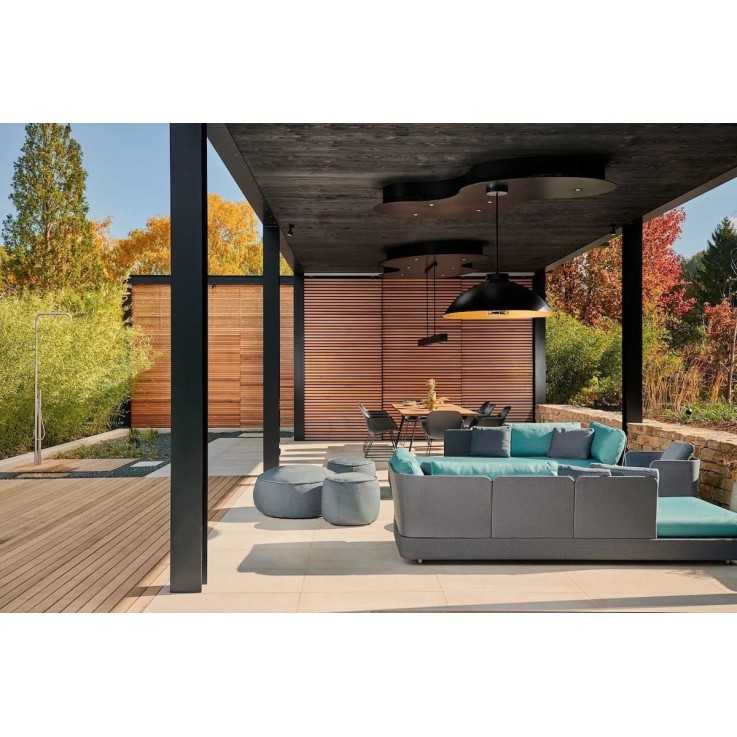 Heatsail Dome FS terrasheater met verlichting - voor plafondbevestiging