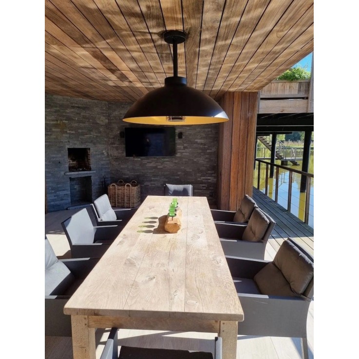 Heatsail Dome FS terrasheater met verlichting - voor plafondbevestiging