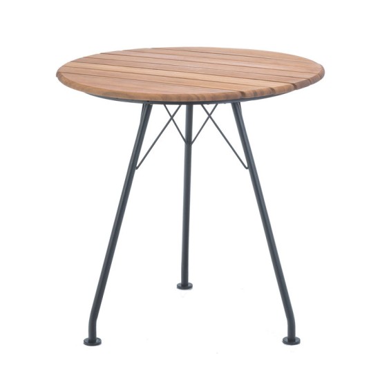 Houe Circum ronde tuintafel Ø74cm - bamboe tafelblad