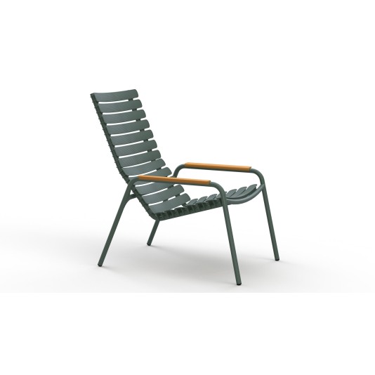 Houe ReClips lounge tuinstoel - bamboe armleuningen