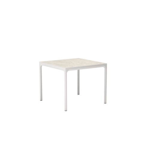 Houe Four vierkante tuintafel 90x90cm - keramisch blad