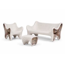 Magis In-Side 3-zits loungebank, loungestoel en bijzettafel - showmodellen
