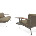 Muuto Settle 3-zits loungebank, Settle loungestoel en Linear Ø70cm salontafel - showmodellen Muuto Settle 3-zits loungebank, Settle loungestoel en Linear Ø70cm salontafel - showmodellen