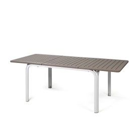Nardi Alloro uitschuifbare tuintafel 140cm tot 210cm - aluminium frame met kunststof blad