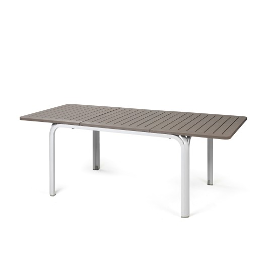 Nardi Alloro uitschuifbare tuintafel 140cm tot 210cm - aluminium frame met kunststof blad