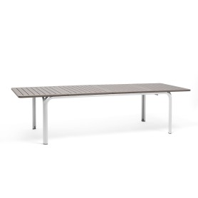 Nardi Alloro uitschuifbare tuintafel 210cm tot 280cm - aluminium frame met kunststof blad