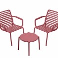 Nardi Doga Relax loungeset met 2 loungestoelen en 1 bijzettafel