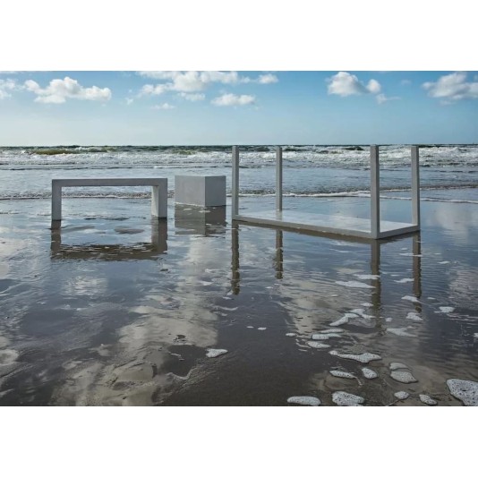 Net-Echt van beton tuintafel - Model 2 ultralite 220x90cm