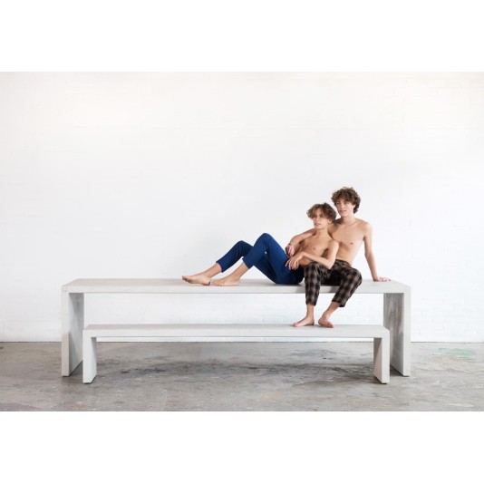 Net-Echt van beton tuintafel - Brutus ultralite 280x90cm