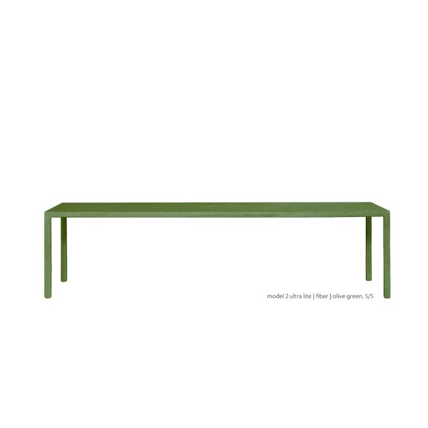 Net-Echt van beton tuintafel - Model 2 ultralite 280x90cm Net-Echt van beton tuintafel - Model 2 ultralite 280x90cm
