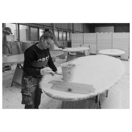 Net-Echt van beton tuintafel - Organic 270x100cm