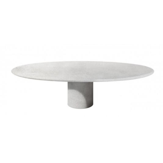 Net-Echt van beton tuintafel - Ovaal 260x130cm - Showmodel